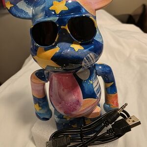 Colorful Bearbrick Figurine with Stars